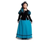 My Other Me - Costume da ragazza Goyesca tradizionale con abito e copricapo in blu e nero taglia 12-24 mesi Sembra una vera signora d'epoca!