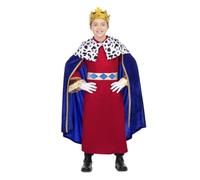 My Other Me - Costume da Re Mago con mantello, tunica e cintura in rosso e blu, taglia 7-9 anni. Perfetto per brillare alle celebrazioni natalizie