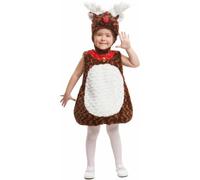 My Other Me - Costume da Reno unisex con cappello e vestito in bianco e marrone taglia 12-24 mesi. Perfetto per un Natale pieno di tenerezza e sorrisi