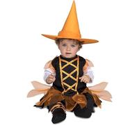 My Other Me Costume da Streghetta Arancione Vestito Strega Halloween per Bimba