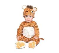 My Other Me - Costume da Tigre per bambino unisex in arancione e nero con cappello, scimmia, coda e ciuccio taglia 0-6 mesi. Perfetto per un servizio fotografico indimenticabile