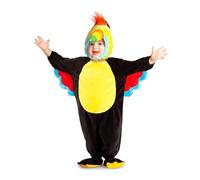 My Other Me - Costume da tucano unisex con cappello, body e scarpine in giallo e nero taglia 12-24 mesi. Perfetto per un carnevale pieno di colore e divertimento