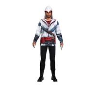 My Other Me - Costume da uomo adulto Nikolai Orelov con felpa con cappuccio rosso e bianco, taglia M. Perfetto per gli appassionati di azione storica