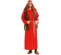 My Other Me - Costume da uomo adulto San Jose in marrone e rosso con foulard, tunica, gilet, cintura e coulisse per turbante taglia ML. Rivivi la storia con stile.