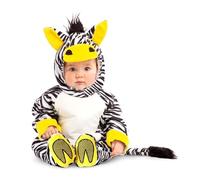 My Other Me - Costume da zebra unisex in bianco e giallo con cappello, body, scarpe e coda taglia 12-24 mesi. Perfetto per un pomeriggio di avventure selvagge