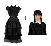 My Other Me Costume del Ballo Mercoledì Addams Dance Bambina Vestito Carnevale