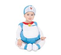 My Other Me - Costume Doraemon blu e bianco unisex con cappello, vestito, coda e scarpine taglia 7-12 mesi. Scopri il divertimento di un mondo vivace