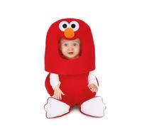 My Other Me - Costume Elmo per neonato unisex in rosso, con vestito, cappello e scarpine taglia 12-24 mesi. Porta il divertimento di Sesame Street a casa tua