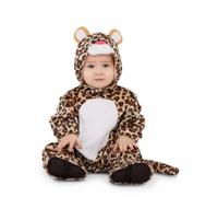 My Other Me - Costume Leopardo unisex in marrone e nero con scimmia, copristivali, cappello e coda taglia 7-12 mesi Rendi il tuo bambino il piccolo felino della festa!