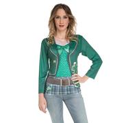 My Other Me - Costume maglietta da donna adulto Saint Patrick con maglietta stampata verde taglia M. Scegli il look perfetto per celebrare la buona fortuna e il divertimento a San Patrizio