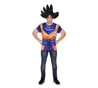 My Other Me - Costume maglietta da uomo adulto Goku in blu e arancione con maglietta stampata taglia XL. Scatena il tuo potere interiore e stupisci tutti alla festa