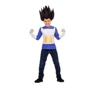 My Other Me - Costume maglietta Vegeta per bambino con maglietta stampata in blu e bianco, taglia 4-6 anni. Ideale per rivivere le migliori battaglie di Dragon Ball Z