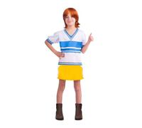 E_0002_S8608365 One Piece Costume per Bambini One Piece Nami (3 Pezzi) Taglia:7-