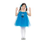 My Other Me - Costume per bambina bambino mostro biscotto blu con abito in tulle stile tutù e elastici taglia 12-24 mesi. Dolcezza e divertimento in ogni biscotto della tua festa