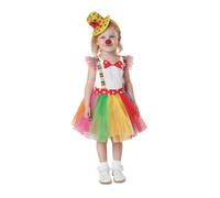 My Other Me - Costume per bambina di Pagliasa colorato con vestito e cappello taglia 3-4 anni. Perfetto per riempire di gioia qualsiasi festa per bambini