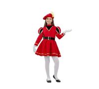 My Other Me - Costume per bambina di Paje con cappello, vestito e cintura in rosso, taglia 3-4 anni. Perfetto per essere al centro dell'attenzione in qualsiasi festa.