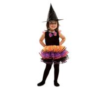 My Other Me - Costume per bambina Strega con abito e cappello nei colori arancione e viola taglia 12-24 mesi Risveglia la tua magia interiore in ogni avventura!