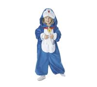 My Other Me - Costume per bambini Doraemon unisex con tuta con cappuccio blu e bianco, taglia 5-6 anni. Scopri il futuro con ogni malizia