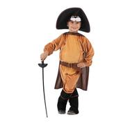 My Other Me - Costume per bambino di gatto con stivali di colore arancione con cappello, maschera, mantello, tuta, cintura, coda e ghette taglia 5-6 anni Imbarcati in avventure da favola.