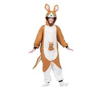 My Other Me - Costume pigiama canguro per bambini, unisex, taglia unica. Include tuta con cappuccio con orecchie, occhi e muso, coda e peluche. Piccolo salto abbracciando tenerezza morbida.