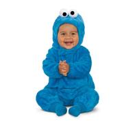 My Other Me - Costume pigiama da mostro biscotto unisex per bambino con tuta e cappello blu taglia 7-12 mesi. Scegli la dolcezza per il più piccolo della casa