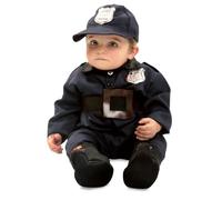 My Other Me - Costume poliziotto bambino, taglia 12-24 mesi. Include tuta e berretto blu navy con distintivo, e cintura e scarpe nere con dettagli marroni. Il tuo piccolo eroe in azione.