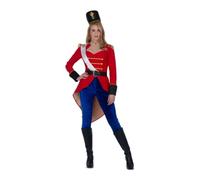 My Other Me - Costume soldato Schiaccianoci donna taglia S rosso e blu | Include giacca aderente con scollo a V, pantaloni blu, cappello e cintura neri con dettagli dorati