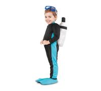 My Other Me - Costume subacqueo unisex blu e nero con bottiglia di ossigeno tessile, tuta e copristivali taglia 7-12 mesi Scopri mondi sottomarini alla moda!