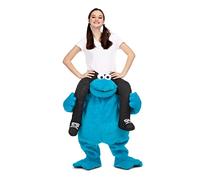 My Other Me - Costume unisex adulto da mostro biscotto blu con pantaloni con personaggio da XS a XL taglia unica. Divertimento assicurato con questo simpatico compagno blu alle tue feste
