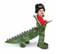 My Other Me - Costume unisex coccodrillo con pantaloni, cappello e copristivali in grigio e verde per bambino taglia 12-24 mesi Immergiti nell'avventura dei sette mari!