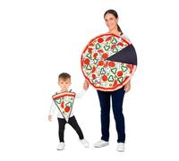 My Other Me - Costume unisex da Pizza rosso e verde con due piastre in schiuma con bretelle, per adulti (XXS a XXXL) e bambini (12-36 mesi), taglia unica. Divertimento assicurato