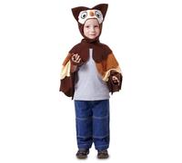 My Other Me - Costume unisex gufo con mantello, guanti e cappello nei toni beige e marrone per bambino taglia 1-2 anni. Lascia volare la tua immaginazione con questo affascinante abito autunnale