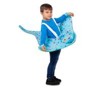 My Other Me - Costume unisex Manta Raya con bretelle in blu con cerchi colorati e viso amichevole taglia 12-24 mesi. Trasforma la giornata in un'avventura marina