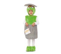 My Other Me - Costume unisex Oscar lo scontroso con vestito, pattumiera e coprigambe in grigio e verde, taglia 12-24 mesi. Ideale per feste di compleanno memorabili