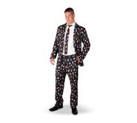 My Other Me - Costume unisex per adulti Dragon Ball nero con giacca, pantaloni e cravatta, taglia XL. Perfetto per aggiungere un tocco vivace ed elegante a qualsiasi festa a tema