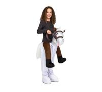 My Other Me - Costume unisex per bambini a cavallo bianco con pantaloni con personaggio adatto per taglie dai 7 ai 12 anni (taglia unica). Divertimento assicurato giocando a cavalcare