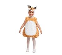 My Other Me - Costume unisex per bambini di Volpe, con cappello e vestito in bianco e arancione per bambino taglia 3-4 anni. Perfetto per godersi una giornata piena di avventure e natura