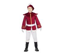My Other Me - Costume unisex per bambini rosso e bianco, con cappello, casacca, cintura e ghette taglia 3-4 anni. Perfetto per dare un tocco reale a qualsiasi celebrazione