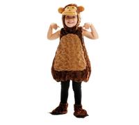 My Other Me - Costume unisex tuta marrone con cappello, vestito e coprigambe per bambini taglia 3-4 anni. Perfetto per un divertente pomeriggio di giochi nella giungla