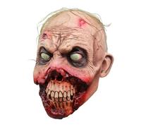 My Other Me - Maschera unisex adulto di mostro zombie infetto beige e rosso. Spaventate alle vostre feste con un tocco davvero inquietante