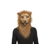 My Other Me - Maschera unisex per adulti Leone marrone. Aggiungi un tocco selvaggio e realistico alla tua caratterizzazione per feste a tema o spettacoli teatrali