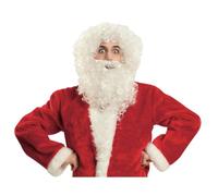 My Other Me - Parrucca e barba unisex adulto di Babbo Natale bianco peso 195 g. Perfetta per completare il tuo outfit natalizio con lo spirito più allegro della festa