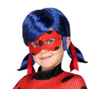 My Other Me Parrucca rossa da Ladybug per bambine, con parrucca e maschera, perfetta per una festa in costume in stile erotico