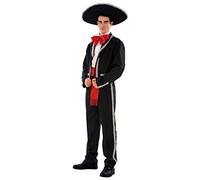 E_0002_S2406992 Bigbuy Carnival Costume per Adulti Messicano (4 Pezzi) Taglia:M/