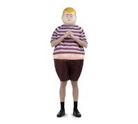 My Other Me - Pugsley Addams, costume da uomo adulto con maschera, maglietta con pancia e pantaloni in rosso e nero, taglia ML. Perfetto per feste a tema e Halloween