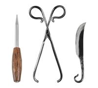 My Other Me - Set chirurgo grigio. Include punteruolo (23 cm), pinze chirurgiche (28 cm) e bisturi a gancio (21 cm). Un tocco macabro per decorare il tuo scenario di terrore o utilizzare come