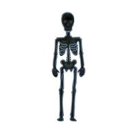 My Other Me - Silhouette Neon Scheletro Nero con Misure 90 x 30 cm e Batterie 2 x AA non incluse. Aggiungi un tocco spettrale alla tua decorazione di Halloween