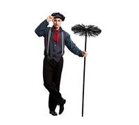 Mom Chimney Sweep Man Costume Nero M-L Bambini
