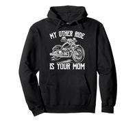 My Other Ride is Your Mom Funny Motorcycle Vintage Felpa con Cappuccio