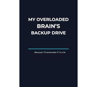 My Overloaded Brain’s Backup Drive: Funny Gift Notebook for Ideas, To-Dos, Journal and Random Genius Thoughts for Friends and Family